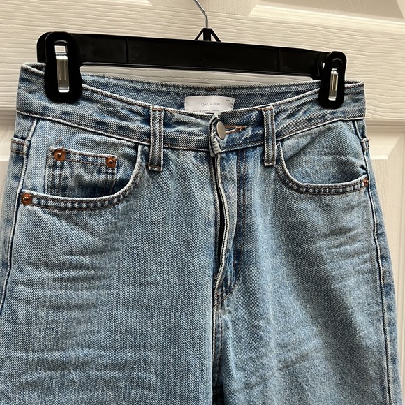 OAK + FORT Blue Mom Jeans - Picture 2 of 10